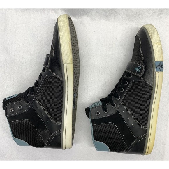 Original Penguin by Munsingwear Cirrus HI-Top Shoes Black Mens Size 12 PCIR200-5 - Picture 11 of 14